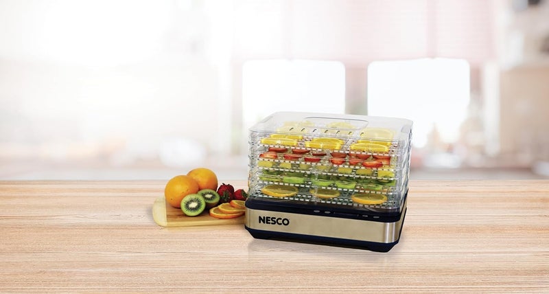 Nesco FD-5TC Snackmaster Food Dehydrator – 5 BPA-Free Trays, Adjustable Temp Control, Compact Design for Jerky, Fruit, Herbs, Pet Treats, 420W - Image 3